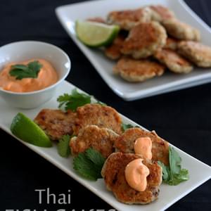 Thai Fish Cakes with Spicy Mayo