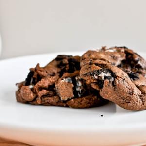 Double Fudge Oreo Crunch Cookies