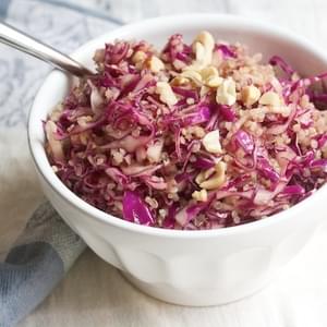 Spicy Red Cabbage and Quinoa Slaw