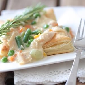 Inside Out Chicken Pot Pies