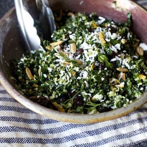 Kale and Quinoa Salad with Ricotta Salata
