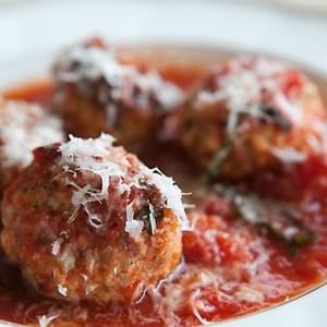 Meatballs with Ricotta in Tomato Sauce