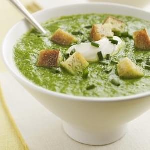Broccolini-Spring Onion Soup
