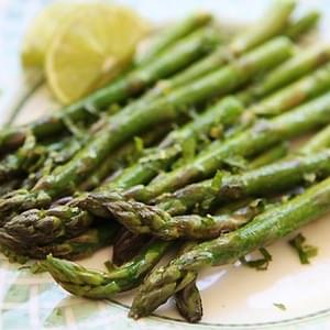 Asparagus with Lime and Mint