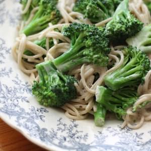 Broccoli Pasta in a Light Herb Cream Sauce