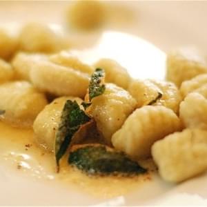 Potato Gnocchi with Sage Browned Butter Sauce