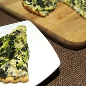 Zucchini Spinach-Artichoke Tart
