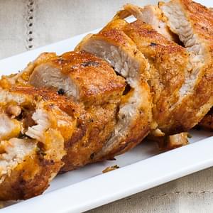 Turkey Breast Stuffed with Bacon and Cheese