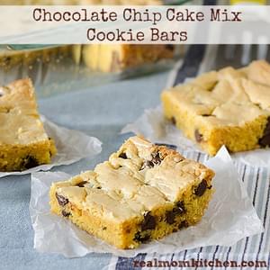 Chocolate Chip Cake Mix Cookie Bars