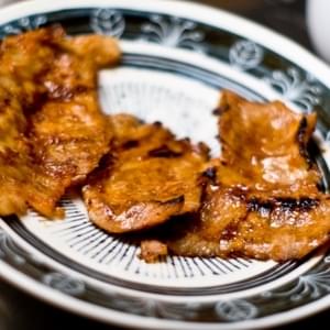 Pirikara Shogayaki (spicy ginger fried pork)