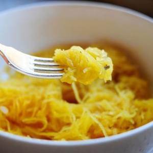 Spaghetti Squash with Maple Syrup and Shallots