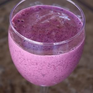 Blueberry Strawberry Smoothie with Chia Seeds