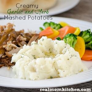 Creamy Garlic and Herb Mashed Potaotes