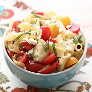 Italian Artichoke Tomato and Pasta Salad