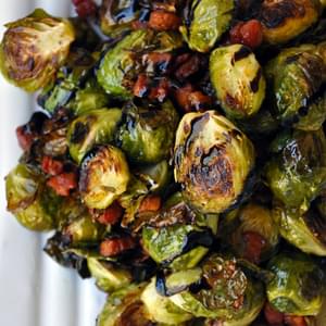Brussels Sprouts with Pancetta and Balsamic Syrup