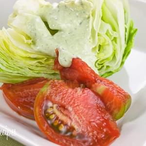 Basil Green Goddess Salad Dressing