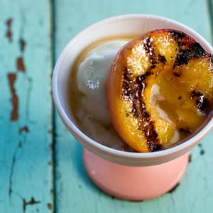 Grilled Peaches With Ginger Coconut Caramel