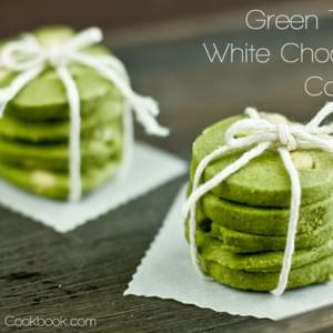 Green Tea & White Chocolate Cookies