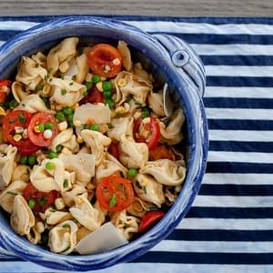 Summer Veggie Tortellini Salad with Browned Butter