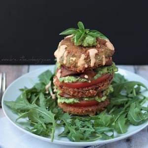 Fried Green Tomato BLT Salad – Low Carb and Gluten Free