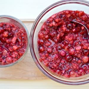 Homemade Cranberry Raspberry Relish