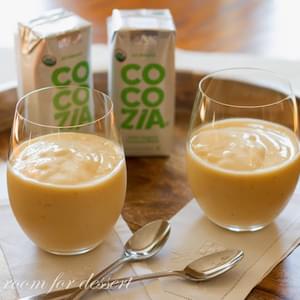 Orange, Banana And Peach Smoothie With Coconut Water