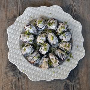 Dates Stuffed with Rosewater-Almond Paste