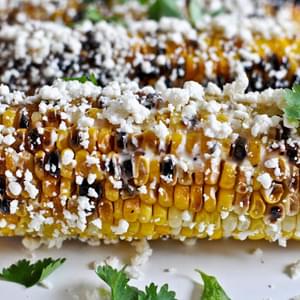 Grilled Corn with Bacon Butter and Cotija Cheese