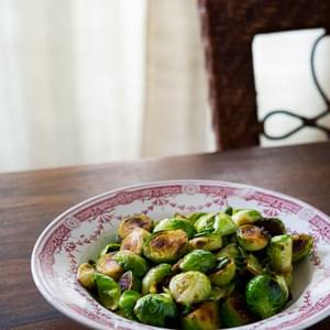 Pan Roasted Brussels Sprouts with Fish Sauce
