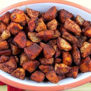 Cinnamon Chile Roasted Sweet Potatoes