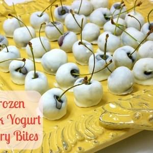 Frozen Greek Yogurt Cherry Bites