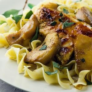 Chicken with Apples and Sage