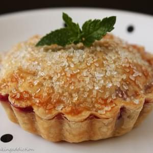 Nectarine and Raspberry Mini Pies