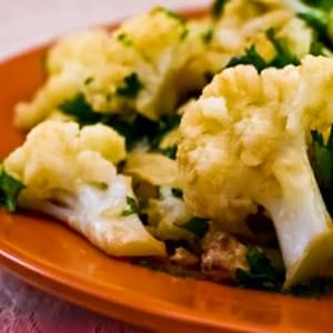 Braised Cauliflower with Garlic and Anchovies