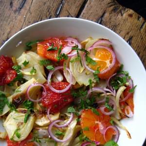 Roasted Fennel with Orange and Mint Salad