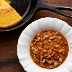 Smoky Spiced Black-Eyed Peas with Bacon