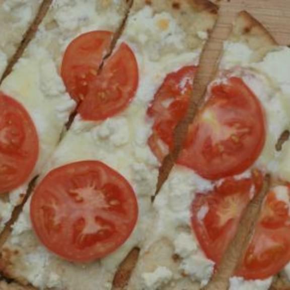 Three-Cheese White Pizza