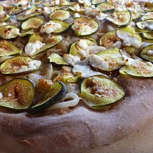 Roasted Fig Pizza with Caramelized Onion and Goat Cheese