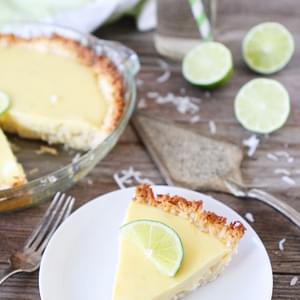 Key Lime Pie with Coconut Macaroon Crust