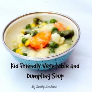 Kid Friendly Vegetable and Dumpling Soup