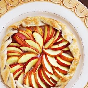 Rustic Peach and Ginger Tart