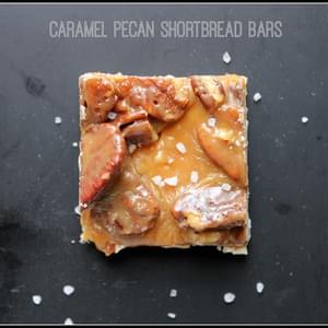 Caramel Pecan Shortbread Bars