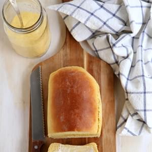 Yeasted Honey Cornbread Loaf
