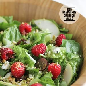 Red Raspberry Spinach Salad