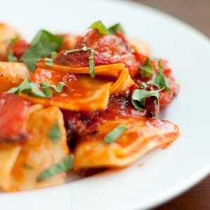Fresh Pasta with Roasted Tomatoes