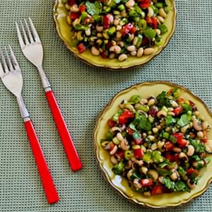 Black-Eyed Pea Salad with Peppers, Cilantro, and Cumin-Lime Vinaigrette