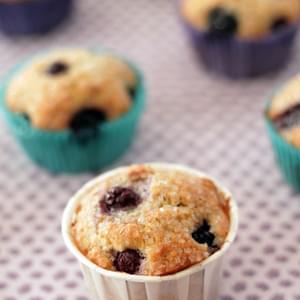 Sweet Blueberry Corn Muffins