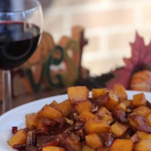 Thanksgiving Side Dish: Maple Bacon Pecan Roasted Butternut Squash
