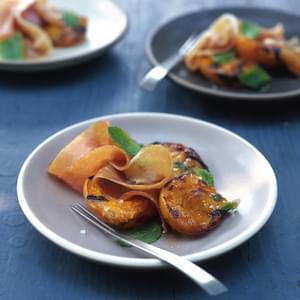 Grilled Apricots with Prosciutto
