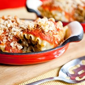 Eggplant and Pine Nut Rolled Lasagna